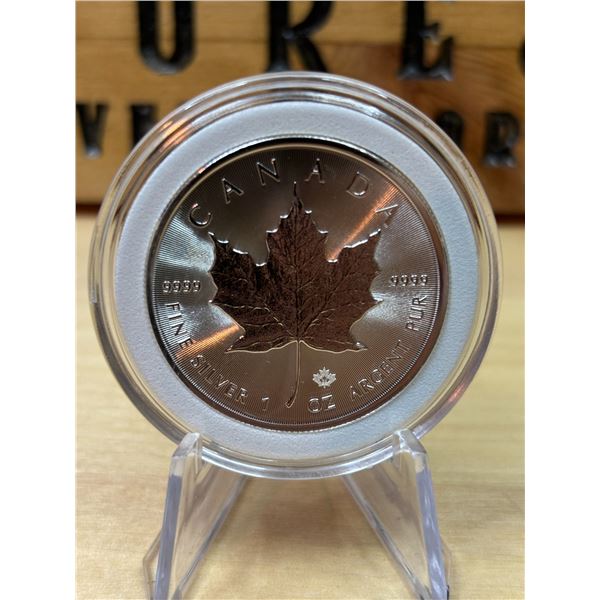 Lot 15-1) 1 oz Canadian Maple 2022 Silver
