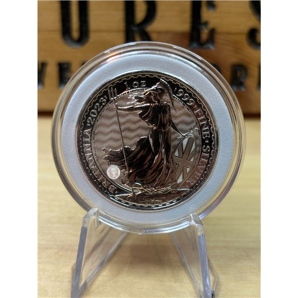 Lot 21-1) 1 oz Britannia 2023 silver