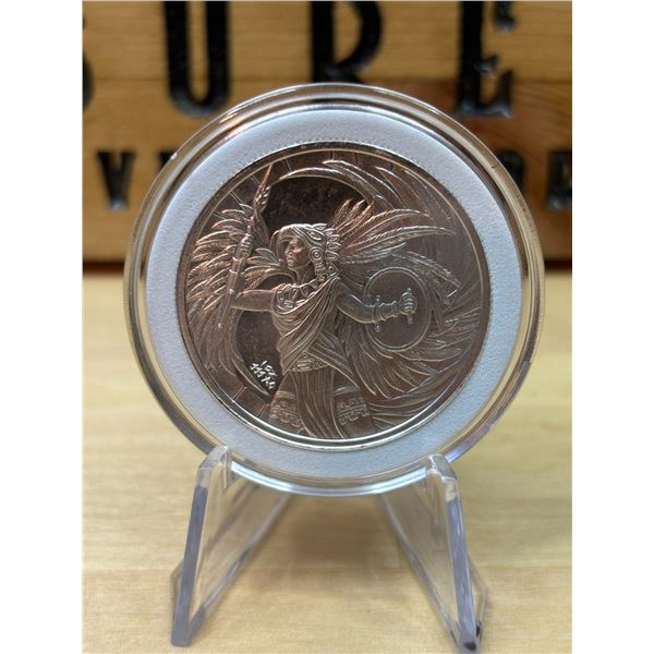 Lot 32-1) 1 oz Aztec Eagle warriors silver