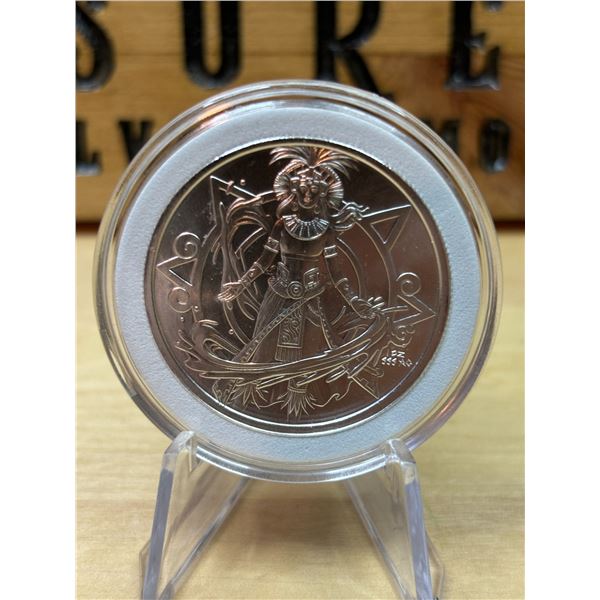 Lot 37-1) 1 oz Aztec god of death silver