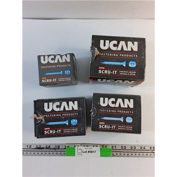 Various Ucan Concrete Anchor Screws