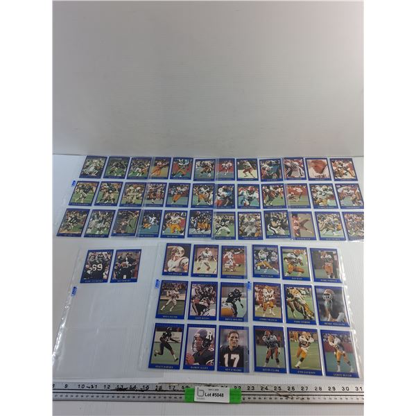 Various 1990 Jogo CFL Trading Cards - Cannot Authenticate