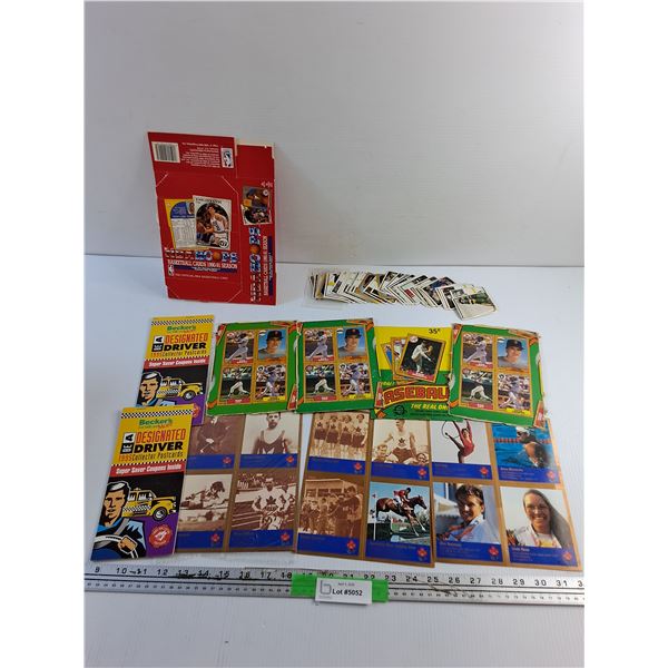 O Pee Chee Hockey Stickers, Various Baseball Cards and Olympics Cards