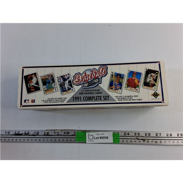 1991 Upper Deck 3D Holograms and Baseball Complete Set Trading Cards