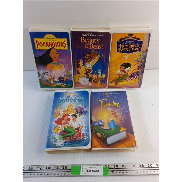 (5) Various Walt Disney Movies - The Little Mermaid, Pocahontas and Beauty and the Beast