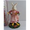 Image 3 : Fabric Mache Spring Bunny Decoration
