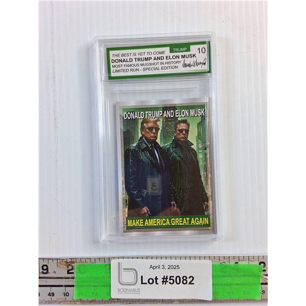 Donald Trump and Elon Musk Trading Card