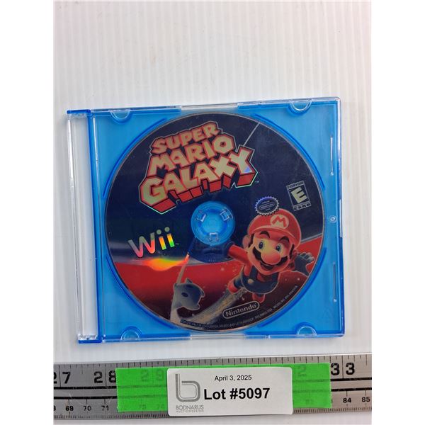 Nintendo Wii Super Mario Galaxy Game Disc