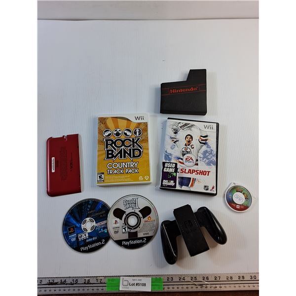 Nintendo Switch Grip, Wii, Sony Playstation 2 and PSP Games and Misc
