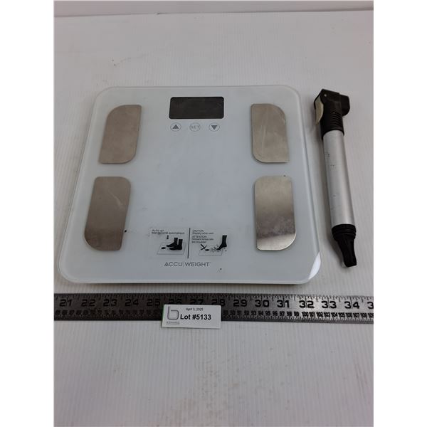 Accu Weight Scale - Untested, Hand Air Pump
