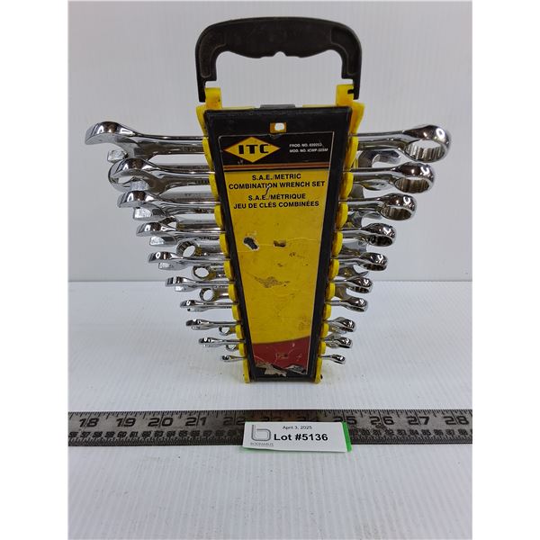 ITC Metric Combination Wrench Set