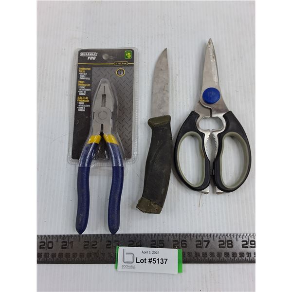 (3) Hand Tools (Wrench, Knife, Scissor)