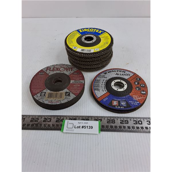 (11) Angle Grinder Discs (Mostly unused)