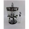 Image 2 : Double Deck Turntable Spice Rack & Oil/Vinegar Dispenser