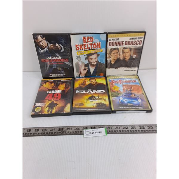 (6) DVD Movies (Ladder 49, The Island, Donnie Brasco)