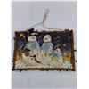 Image 2 : 3D Winter Themed Wall Art 11.5" x 8" & Small Tin Tray