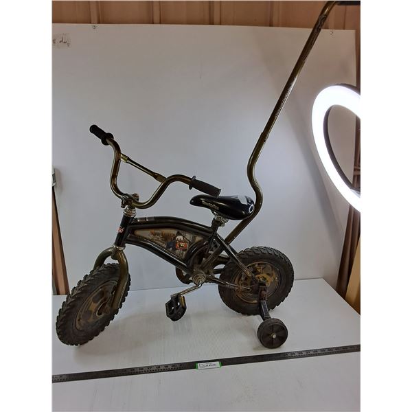 * Child's Bicycle "Pixar Cars Theme" with Training Wheels & Removable Parent Bar