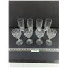 Image 1 : Set of 8 Crystal Glasses (4 Water & 4 Wine)