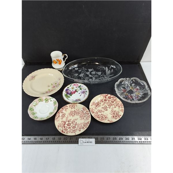 Vintage Dishes Lot (Platters & Fine China)