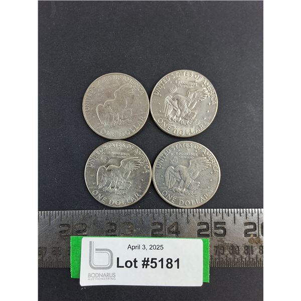 (4) American $1 Coins (72,72,74,74)