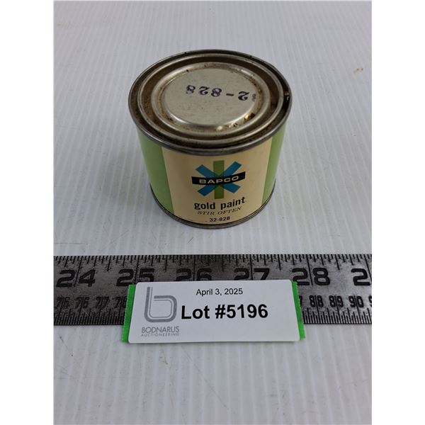 Vintage Bapco Gold Paint 4 fluid ounces - Feels Full