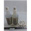 Image 1 : (2) 1L Bottles of Sunshine Hard Surface Sanitizer with Spray Nozzles - Unused