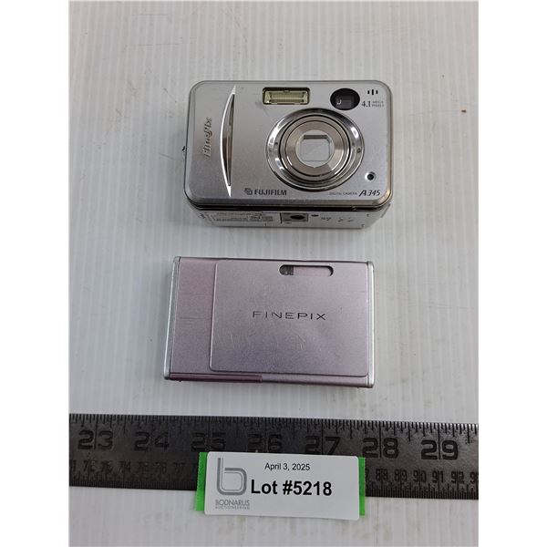 (2) FujiFilm Finepix Digital Cameras (EZ & A345) - Untested