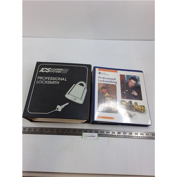 (2) Professional Locksmith Info Binders