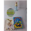 Image 2 : (2) 9.5" Tall Ceramic Rabbits, (2) Plates, (2) Egg Decorating Kits
