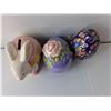 Image 3 : Easter Lot- (3) Stuffies, Candle, Piggy Bank, Misc.