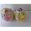 Image 2 : Easter Lot- Glass & Ceramic Storage Containers, Rabbit Figurine 9.5" Tall