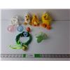 Image 1 : Easter Lot- (3) Stuffies, Ceramic Figurine, Mini Wreath, Misc.