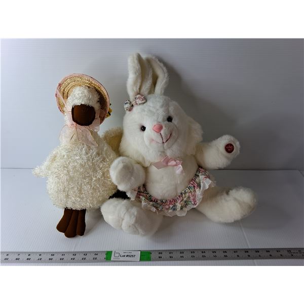 Stuffed Rabbit-As Is & Goose Up to 16" Long