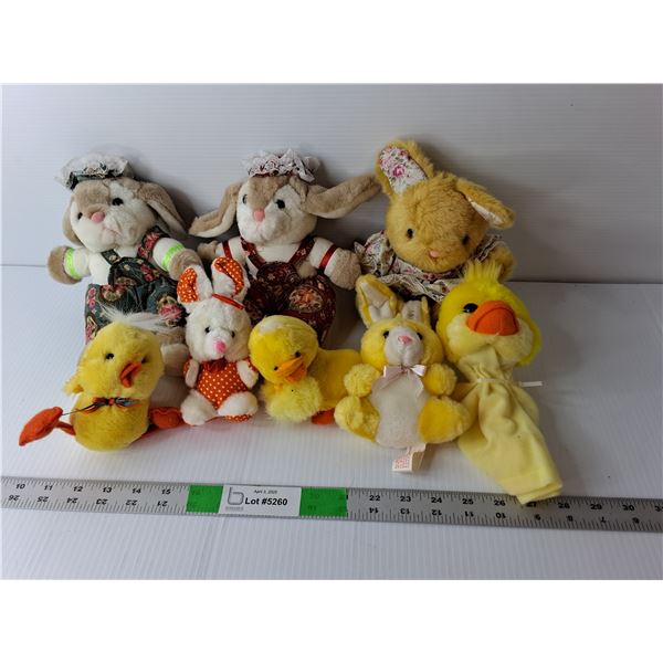 Easter Stuffies- Bunnies, Ducks, Hand Puppet
