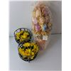 Image 2 : Easter Lot- Napkins, Flower & Easter Egg Decorations Up to 11" Tall