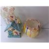 Image 3 : Easter Lot- (3) Ceramic Storage Container Up to 10" Tall, (2) Piggybanks, Wood Birdhouse