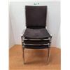 Image 1 : *(3) Metal & Upholstered Stacking Chairs