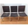Image 2 : *(3) Metal & Upholstered Stacking Chairs