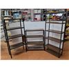 Image 1 : * (3) Brown Metal Shelves