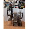 Image 2 : * (3) Brown Metal Shelves