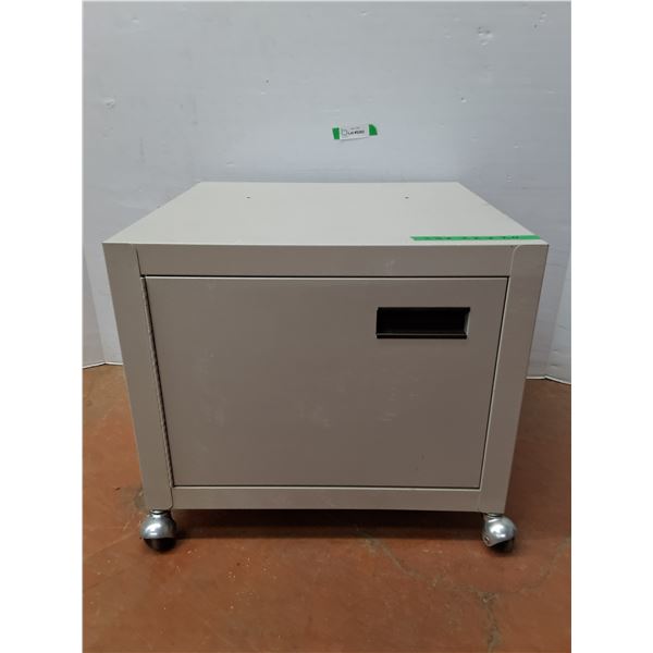 *Metal Storage Cabinet on Wheels