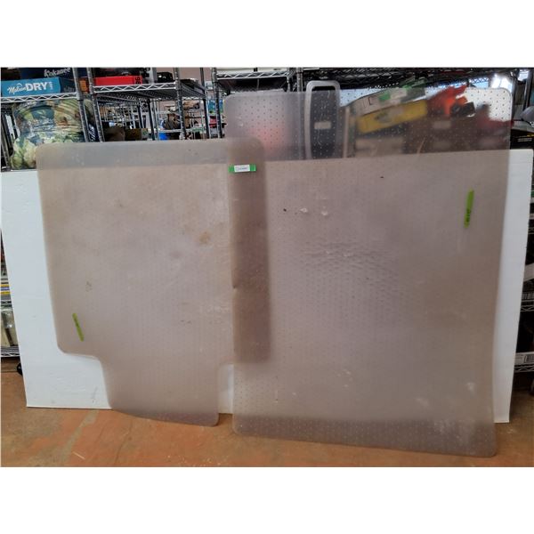 *(2) Clear Office Chair Mats