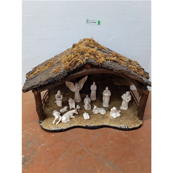 *Nativity Scene with Ceramic Figurines