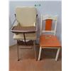 Image 1 : * Vintage High Chair 385" Tall & Wood Dining Chair 33" Tall