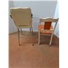 Image 3 : * Vintage High Chair 385" Tall & Wood Dining Chair 33" Tall