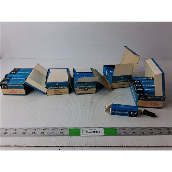 (5) Boxes of Prestolite Spark Plugs