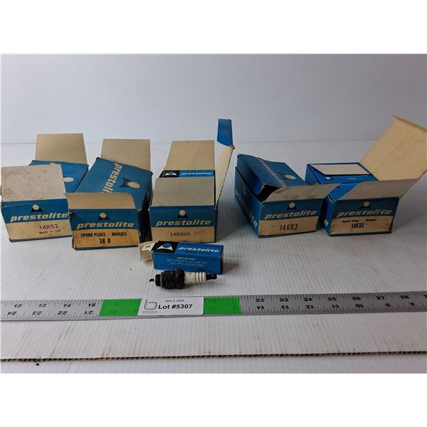 (5) Boxes of Prestolite Spark Plugs