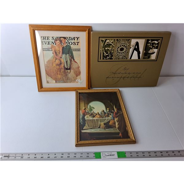 (3) Home Decor Signs- The Last Supper, Other