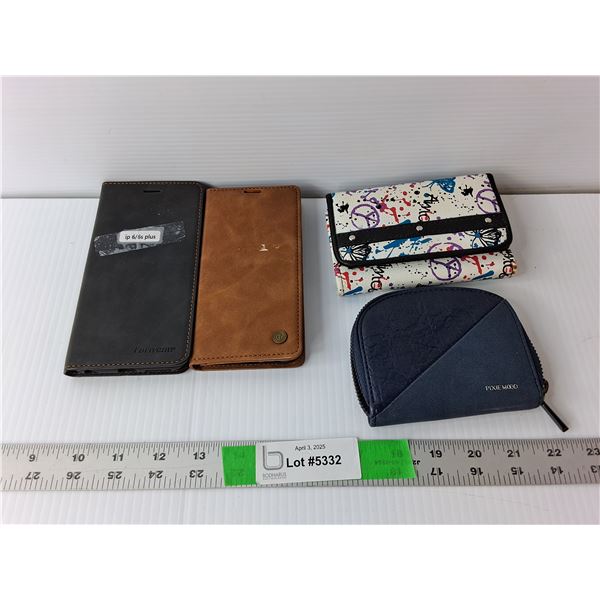 (2) iPhone Cases-6S & 12, (2) Wallets