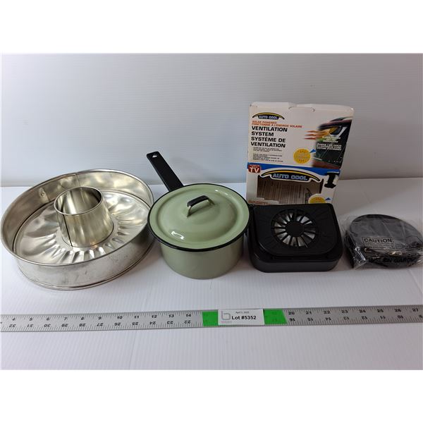 Auto Cool Ventilation System, Springform Bake Pan, Enamel Sauce Pot
